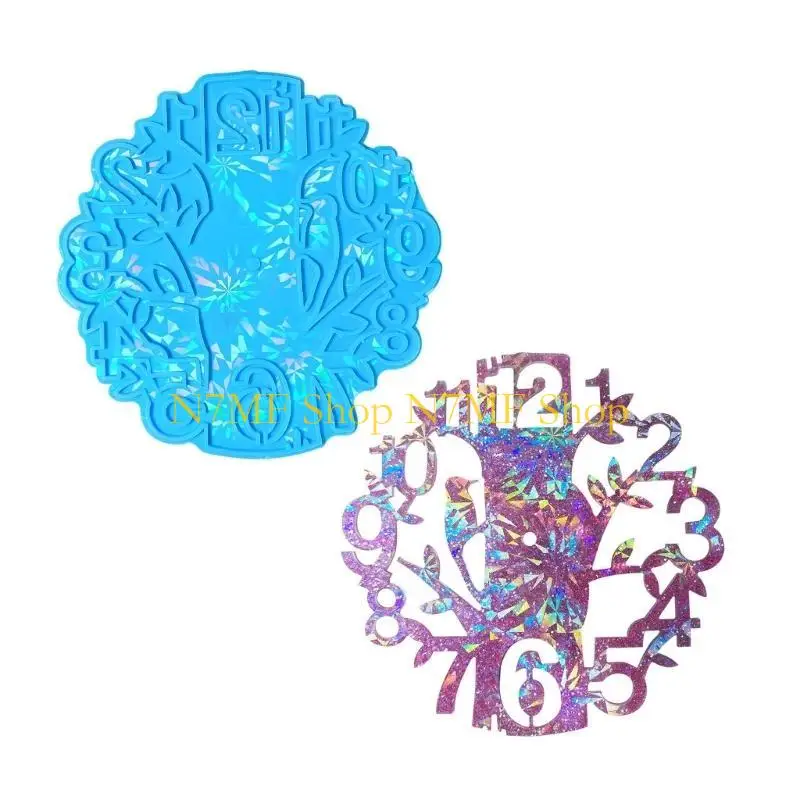 n7mf-diy-resin-molds-reusable-hollow-tree-clock-silicone-mold-nonstick