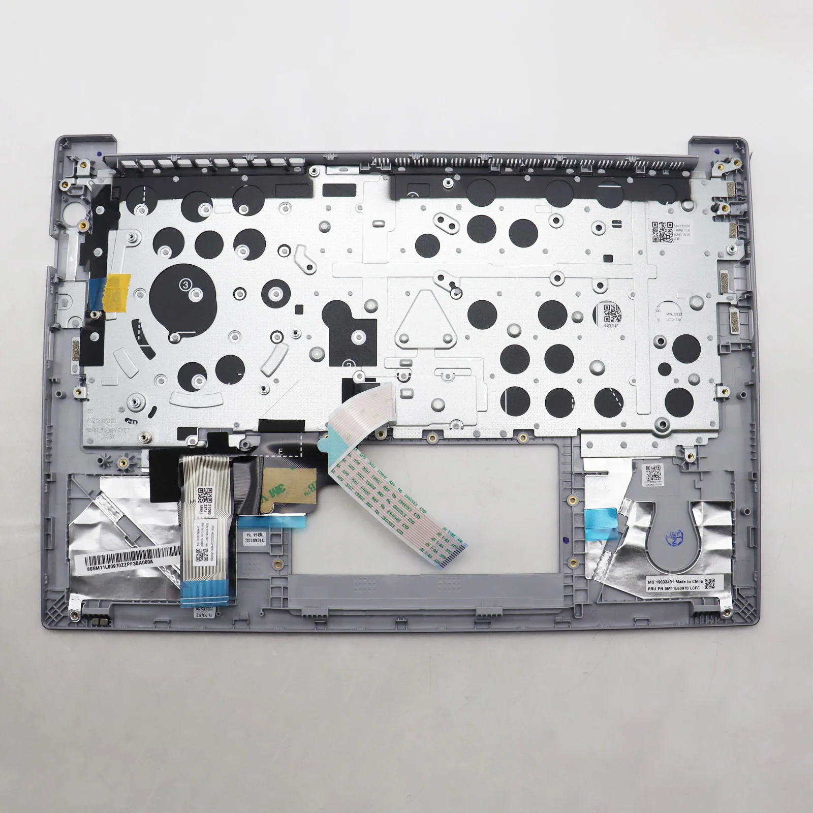 5M11L60970 غير خلفي الولايات المتحدة الأمريكية الإنجليزية رمادي C-غطاء مع لوحة المفاتيح لينوفو E14 Gen 5 ثينك باد كمبيوتر محمول 5M11L60971/72/73 5M11Q28018 #3