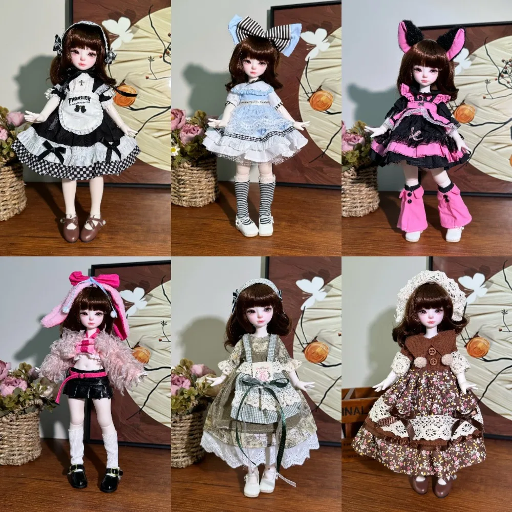 High Quality 1/6 BJD Doll Dress 23-30cm Lolita Dress Changing Princess Set Dress Toy