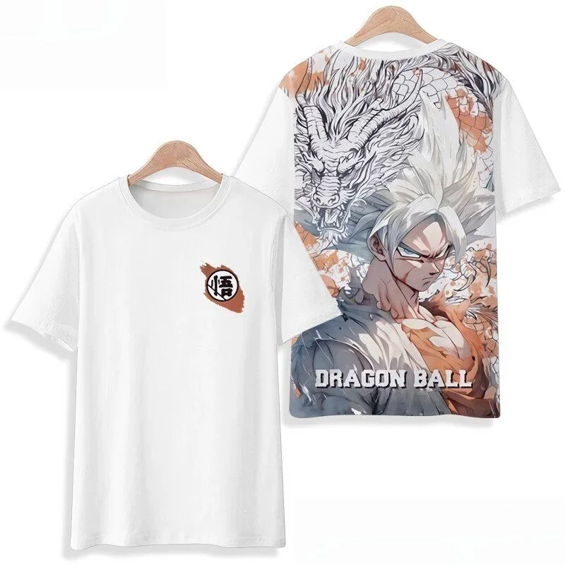 2026 New Anime Dragon Ball Special 3D Printed T-shirt Wukong 3D Printed Short Sleeve Breathable Hawaii Comfortable Clothing Top