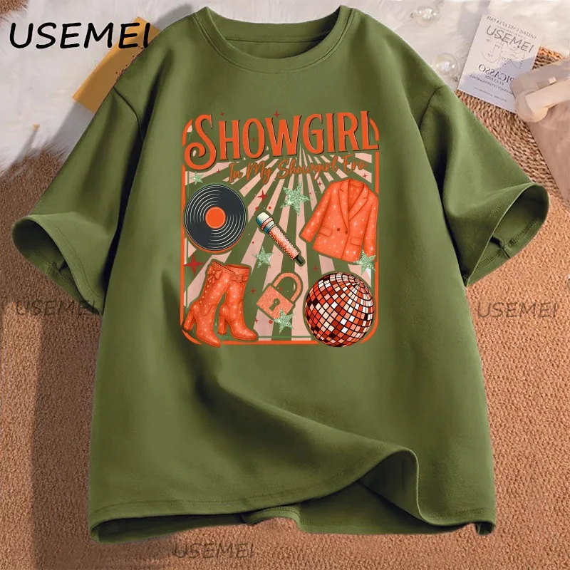 Showgirl T Shirt for Fan Women Men Orange Show Girl T-Shirt Concert Casual Cotton Short Sleeve Tshirt Harajuku Female Clothing