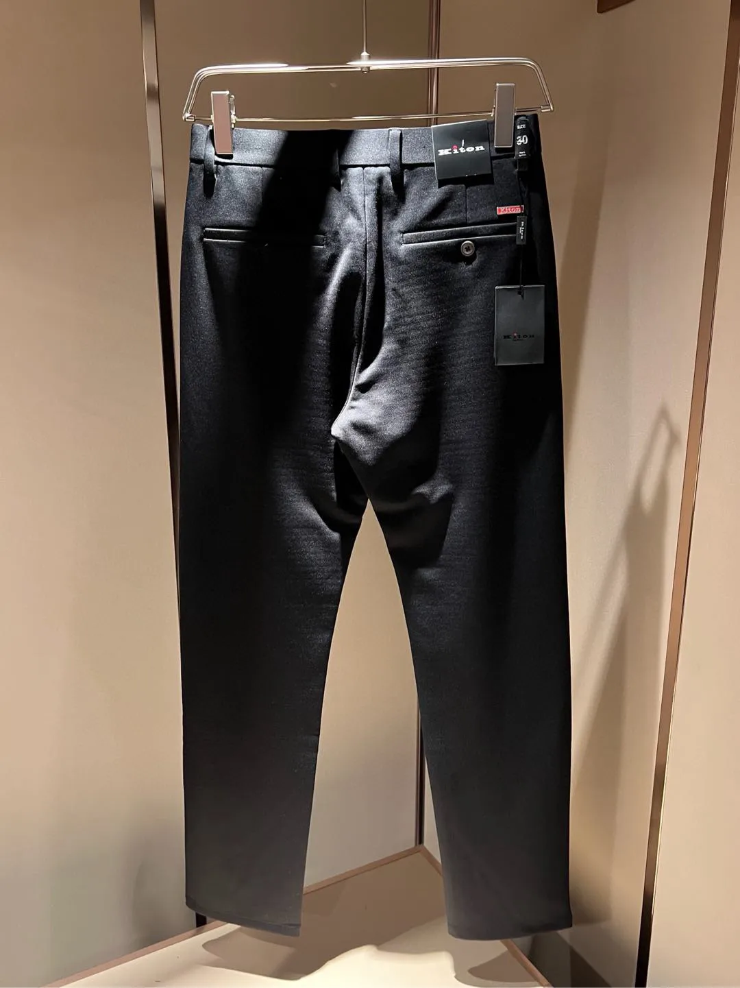 Kiton Italian 25ss anti-wrinkle non-ironing simple old money style small straight business casual pants