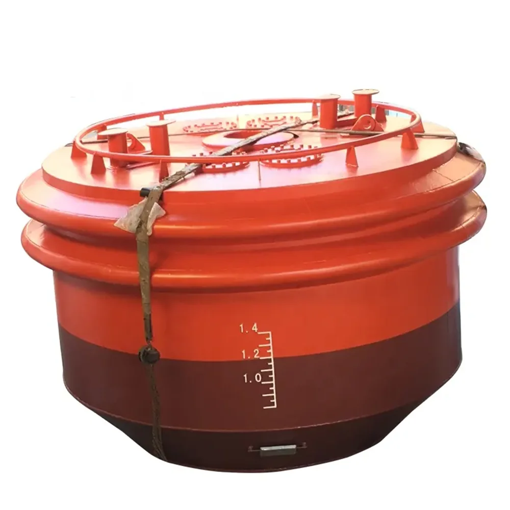 

Красный/желтый 5,5 м 31,2 тонны стальной швартовочный буй Морская навигация