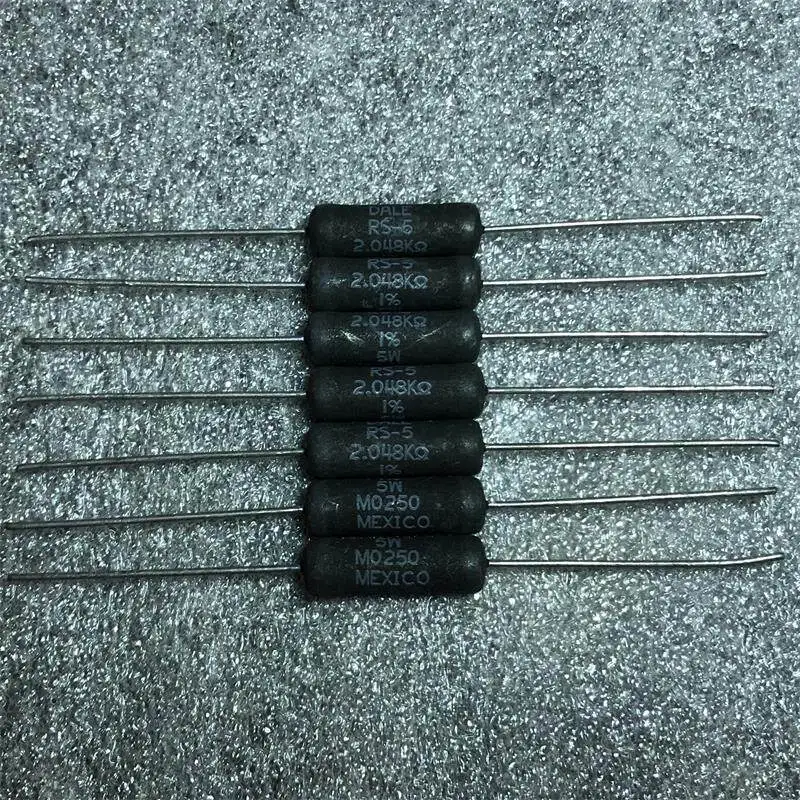Genuine for VISHAY-DALE 2.048K 5W 1% Precision Wirewound Resistor for Tube Amplifier   20pcs