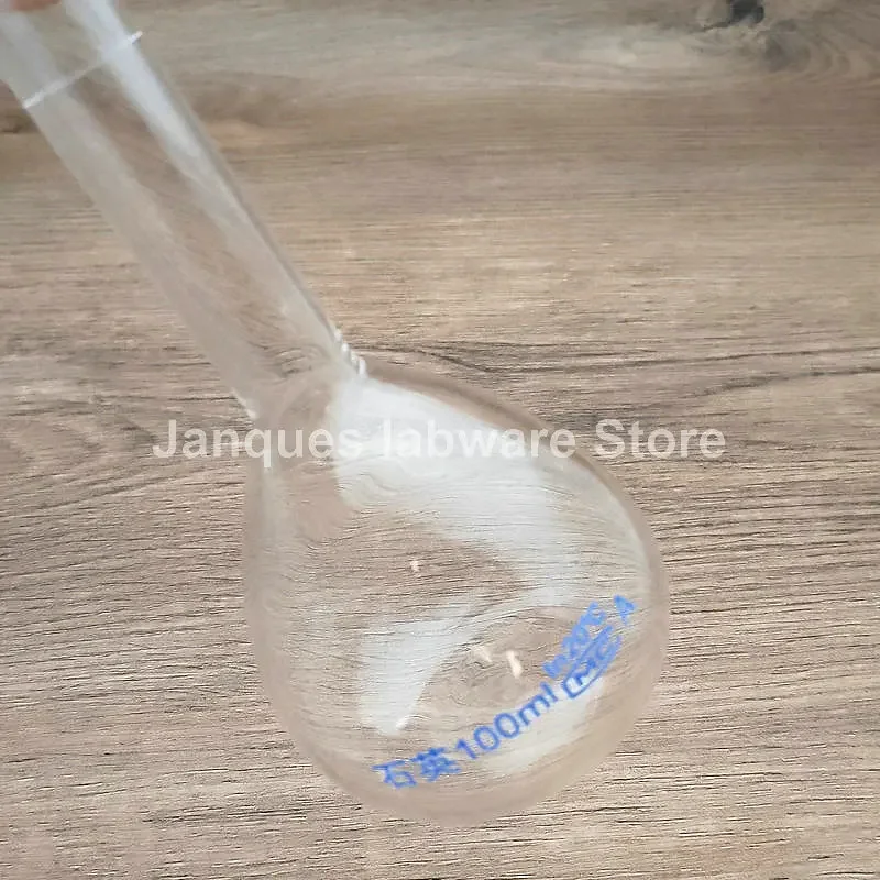 1pc 5ml to 500ml Lab Transparent Quartz Glass Volumetric Flask Long Neck Measuring Flask for school experiment glassware