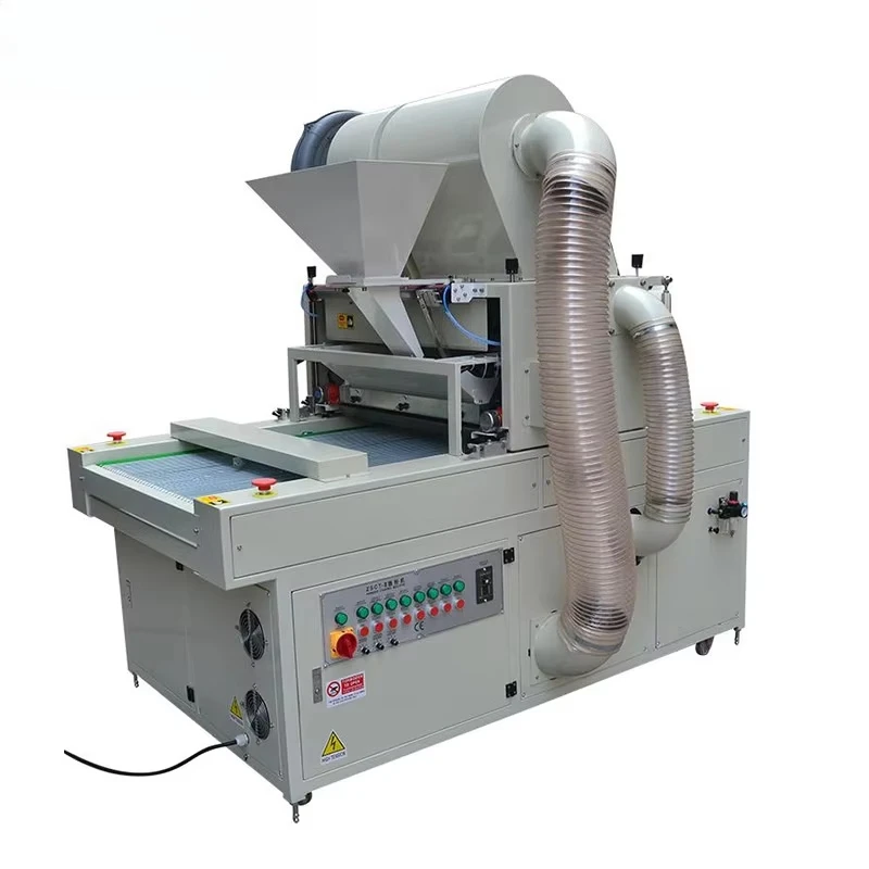 Full Automatic Double Suction Powder Spraying Machine Single Color Screen Printer for Greeting  Printing Direct Factory