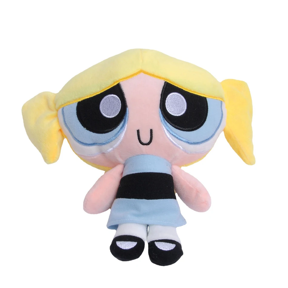 New 3pcs/lot 20cm Cartoon anime Powerpuff Girls Plush Toys Cute Blossom Buttercup Bubbles stuffed Plush dolls Gifts For Childr