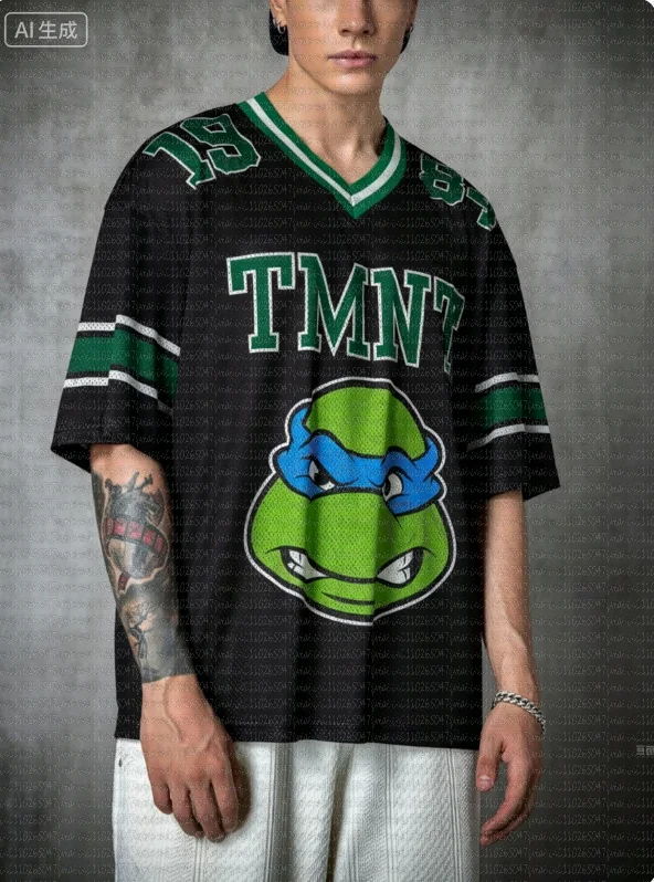 Teenage Mutant Ninja Turtles 3D Graphic Jersey T-Shirt Fashionable Streetwear Summer Cosplay Clothing Unisex Men's Women's view 3