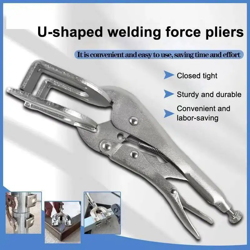 

1/2/3Pcs 9 Inch U-Shaped Jaw Adjustable Locking Holding Plier Welding Clamp With Quick-Lock Release, Easy Removal