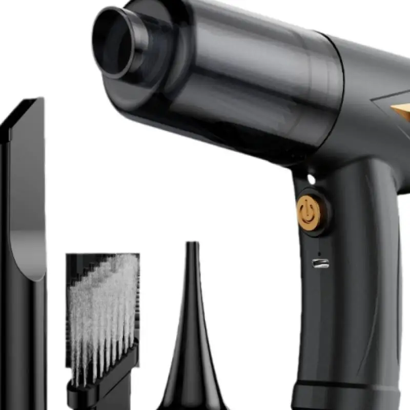

Cordless Handheld Vacuum with LED Light, 2-in-1 Blow & Suction, Type-C Rechargeable for Pet Hair, Car & Home Cleaning, Portable