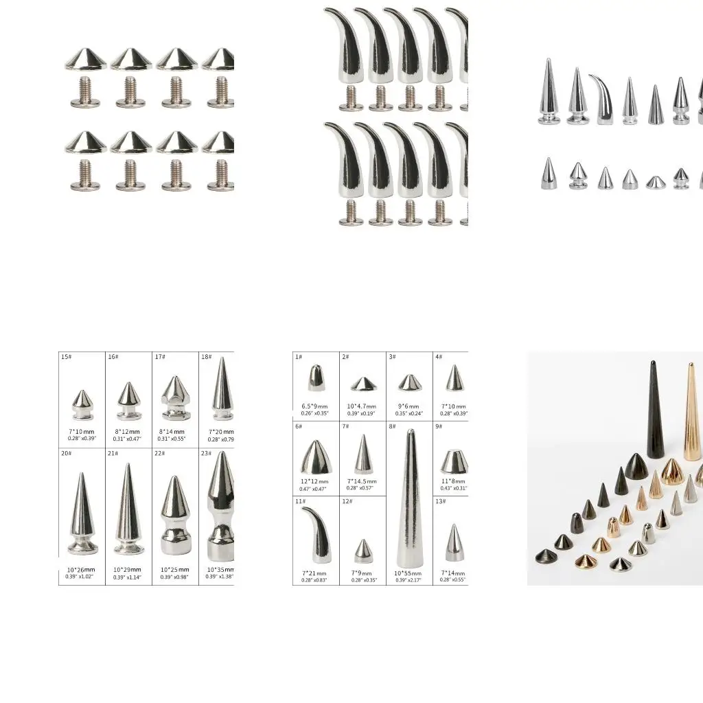 10Pcs/LOT Decorative Rivets Set Punk Buckles Screw Mount Rivets