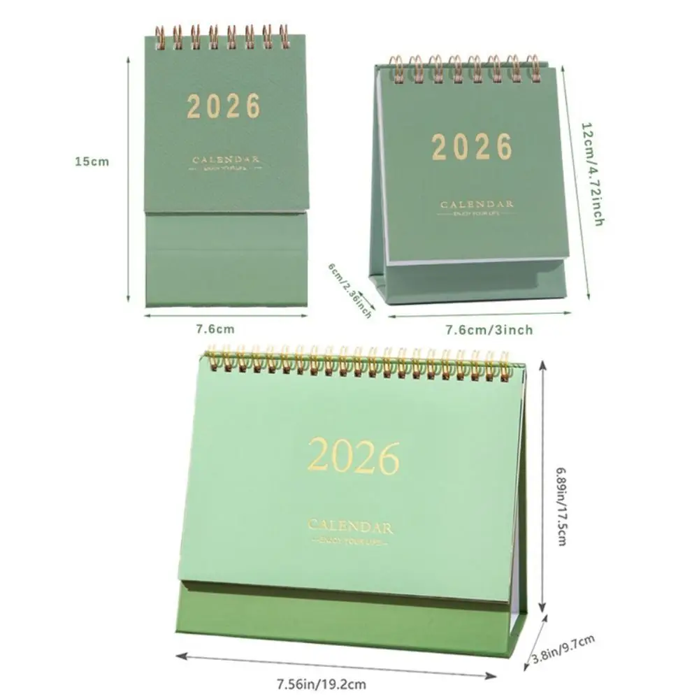 تقويم مكتبي صغير الحجم، ورق سميك، نمط إبداعي، مستلزمات التخطيط اليومي، تصميم صغير، كتابة المذكرات، مخطط مكتبي #6