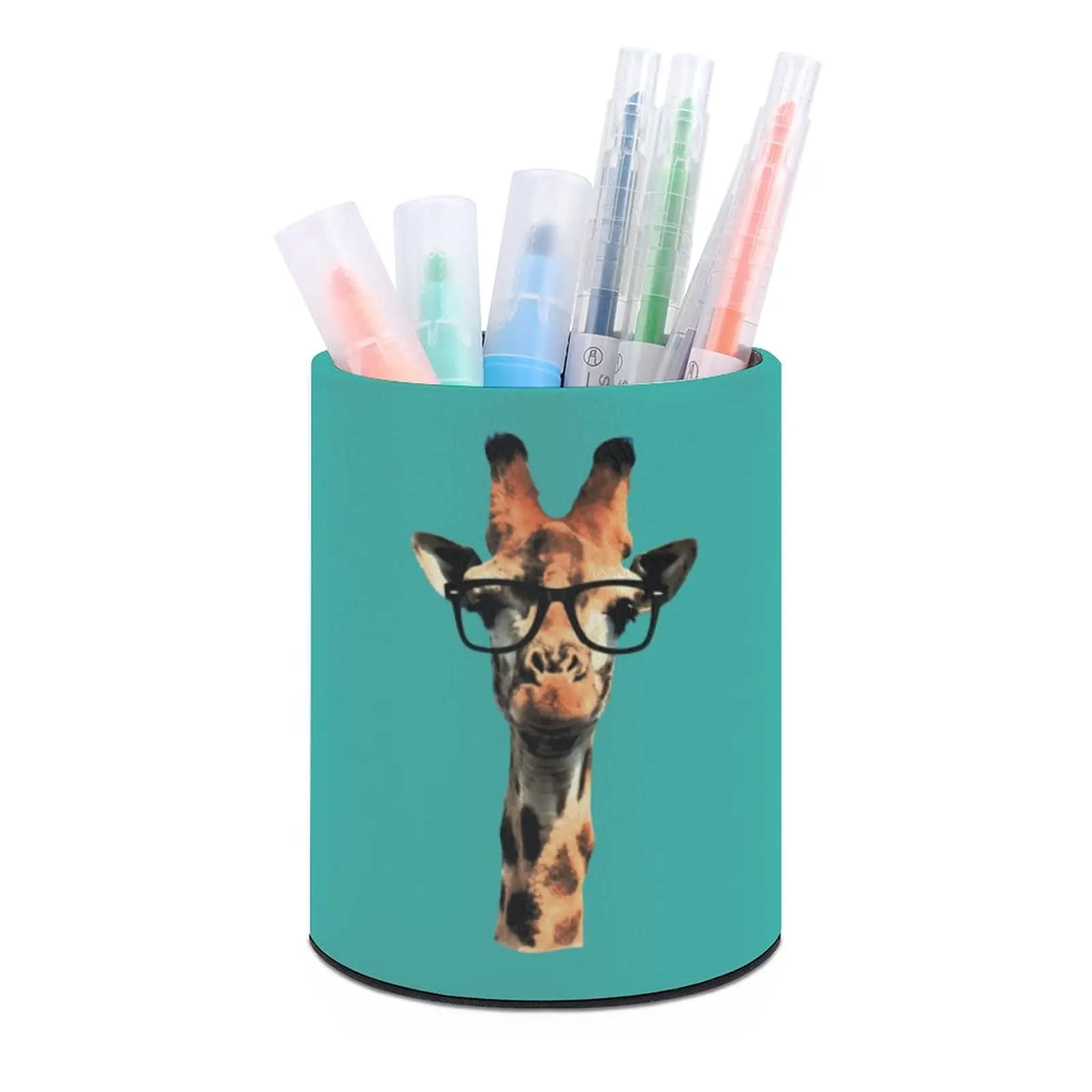 Imagem -03 - Giraffe Pencil Holder para Mesa Cute Pen Cup Brush Pot Organizador de Papelaria Control Storage Box For Office Bedroom Makeup Holder