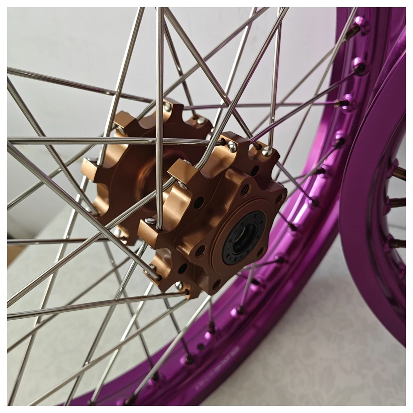 Ultra Light Racing Bi-color New Sur-Ron Light Bee Wheel Set Electric Dirt Bike 12-21 Inch 6-Month Warranty