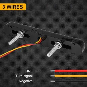 摩托車LED方向燈二合一,摩托車LED後尾燈煞車燈日行燈流水方向燈流水方向燈,適用於摩托車、越野車、全地形車 8 最佳銷售 摩托車LED尾燈 - №5