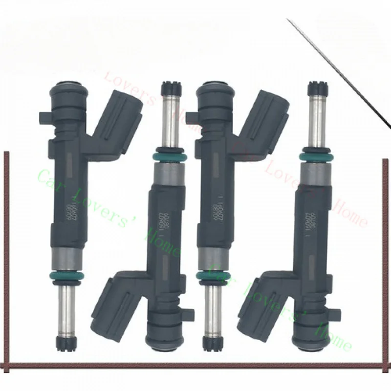 A+ 16600-1KT0A 4Pcs Fuel Injectors For Nissan Versa 2012-2019 Versa Note 14-16 1.6L
