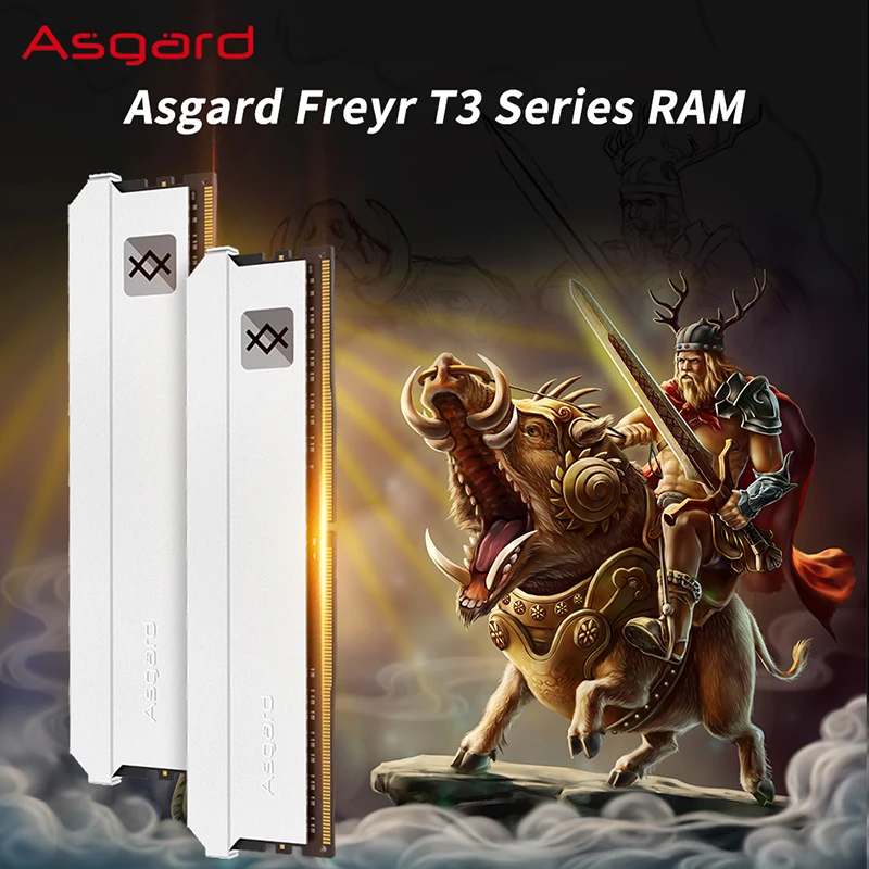 Asgard DDR4 RAM Feryr serie T3 16GB(8 gbx2) 3200MHz 3600MHz CL14 CL16 CL18 Sliver DDR4 RAM Memoria Ram RAM Desktop RAM per PC