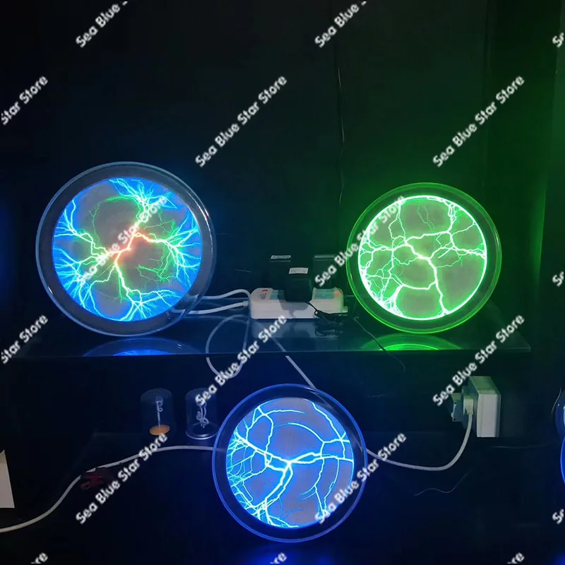 USB flash disc 6 inch blue three-color 15cm lightning disc red green pink magic disc touch current light