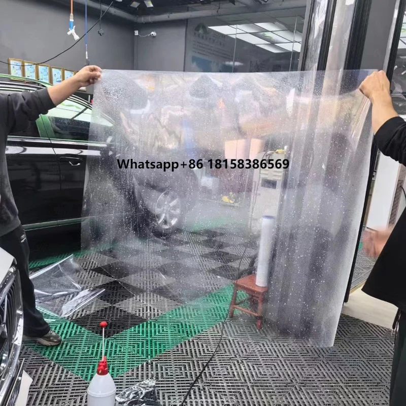 

TPU Transparent Anti-Sand Stone Hydrophobic Light-Transmitting Glass Shield Explosion-Proof Front Window Car Protective Film