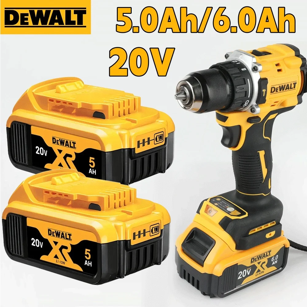 

100% DeWALT Original Battery 20V/5Ah 6Ah MAX FlexVolt for DCB606 DCB205 DCB206 DCB209 DCB182 DCF512 Power Tool with Charger