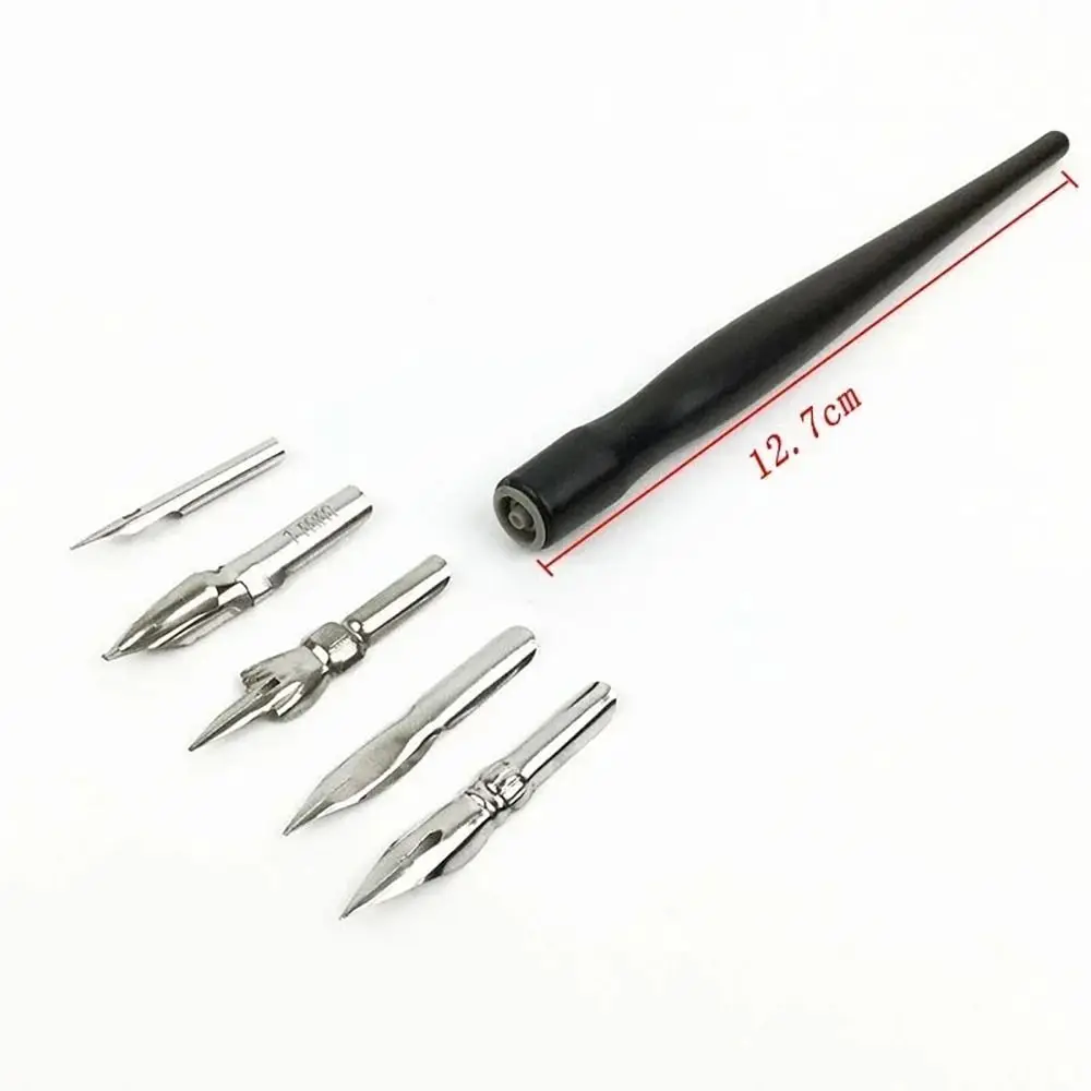 6Pcs/Set Infiltration Line Panel Line Accent Pen Avoid Scrubbing with 5 Nibs Assembly Model Tool Pen Tip