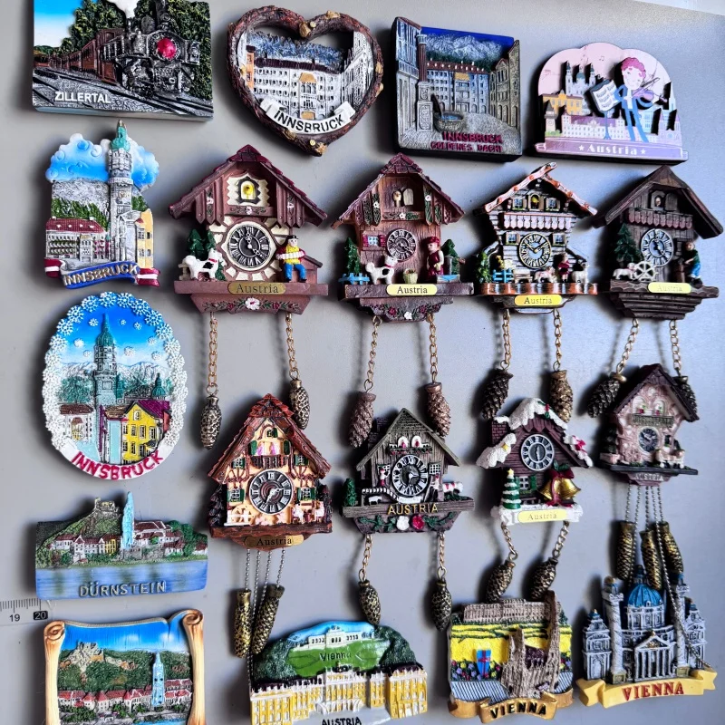 Fridge Magnet Innsbruck Zillertal Vienna Durnstein Austria Tourist Souvenirs of St. Stefan's Church Fridge Sticker Home Decor