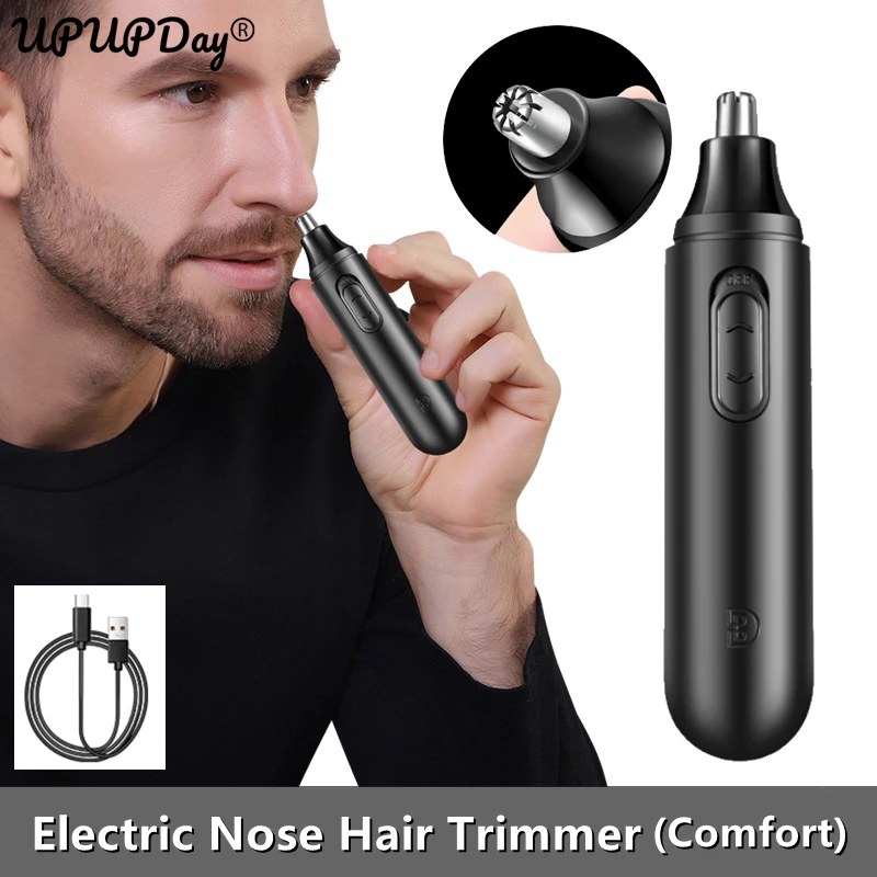 Electric Nose Hair Trimmer Nostril Ear Hairs Removal Shaver Clipper Machine Trimmer for Men Safely USB Charging Epilators R-Head