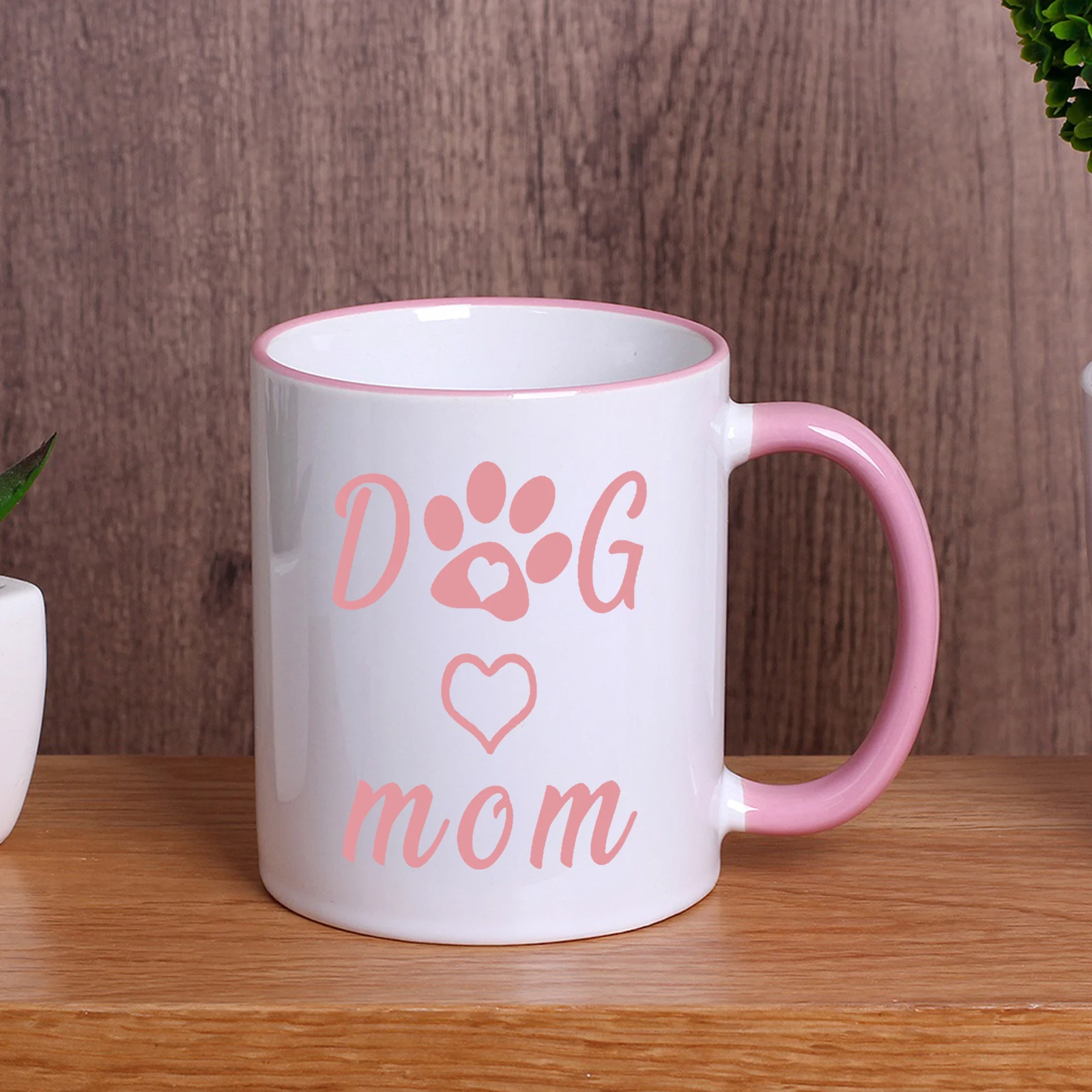 11 Unzen "Hund Mutter" Muster Sublimation Keramik Kaffeetasse mit Griff Wasser Kaffee Tee Tasse Küche Trink geschirr Geschenke für Haustier Liebhaber