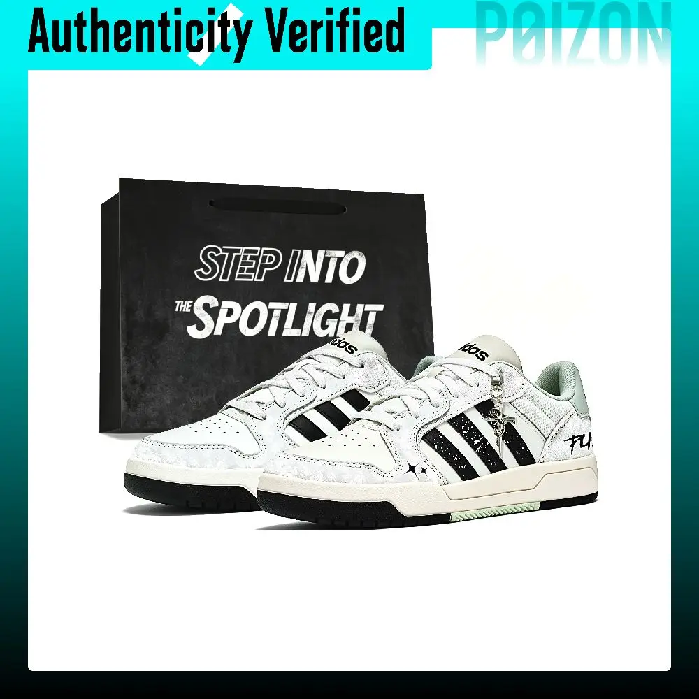 Adidas ENTRAP Split Cow Leather, Leather Low-top Skateboard Shoes Unisex JI2546(Team1421-)