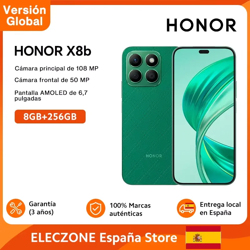 HONOR X8b Gloabal Version 108MP Main Camera 50MP Front Camera 6.7inches AMOLED Display Snapdragon 680 4500mAh Battery Smartphone