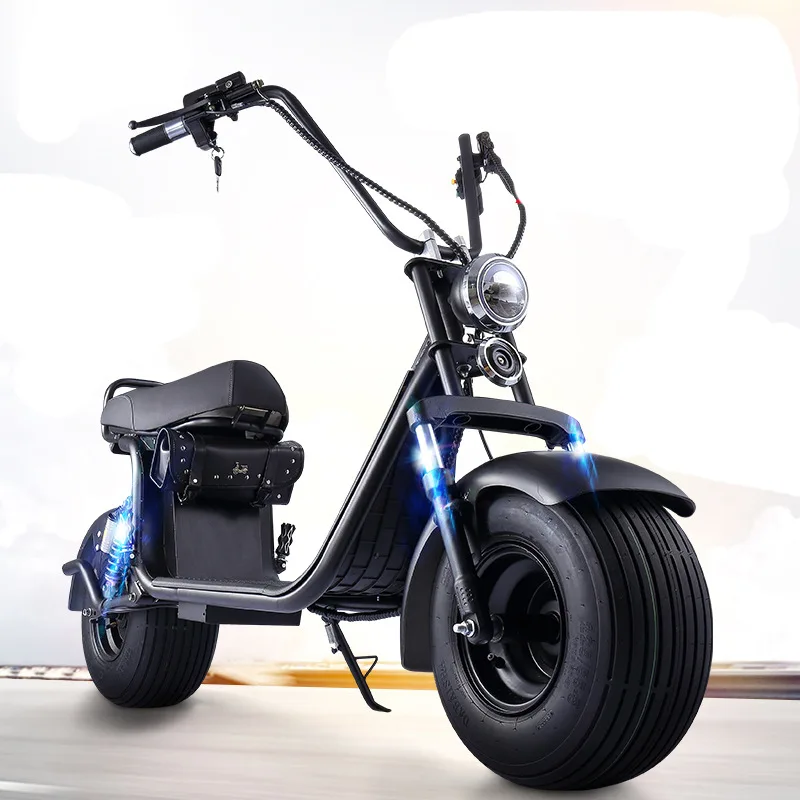 Electric vehicle battery car adult large wheel wide tire lithium battery scooter double scooter new pedal