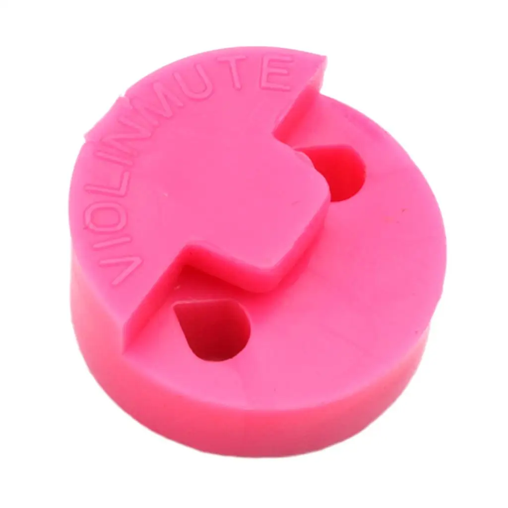 Rubber Pink Violin Fiddle Practice Mute Sordine for Violinist