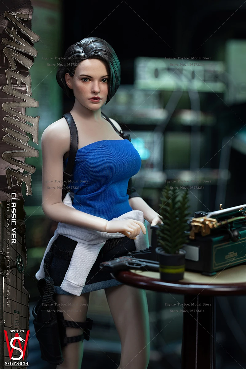 SWTOYS NO:FS074 1/6 스케일 발렌타인 질 숏 헤어 여성 액션 피규어 스마트 브레이브 걸 시뮬레이션 12인치 군인 모델 인형