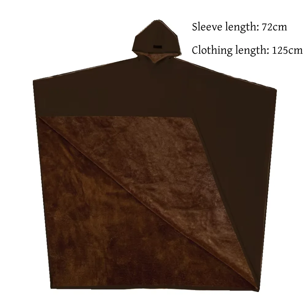 New Good Quality Indio Cloak Hoodie Blanket Punk Loose Men Sweatshirt Casual Solid Color With Hat Cloak top Autumn and Winter view 6