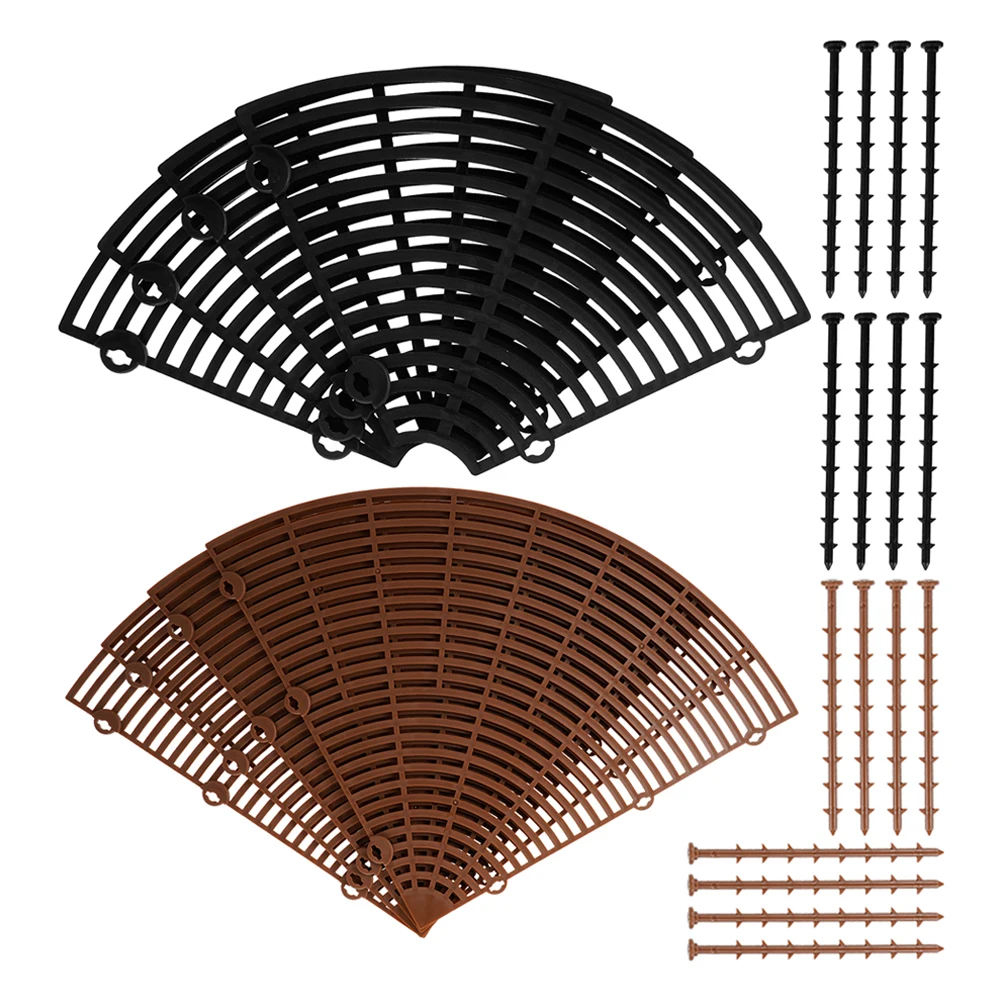 

2pcs Flower Pot Grid Cover Hollow Soil Protector for Plants Cat Adjustable Trim Plastic Plant Container