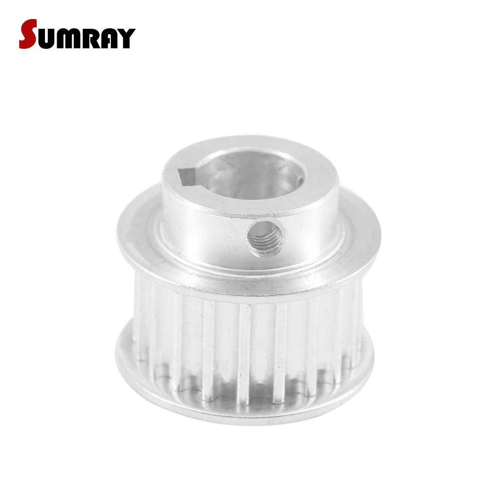 Transmission Pulley HTD5M 22T 6/8/10/12/14/15/17/19mm Inner Bore With/Without Keyway 16/21/27mm Width Tooth Belt Pulley