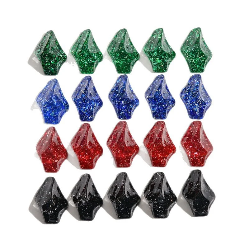 

Creative Style 50pcs/lot Embossed effect Irregular rectangle shape resin cabochon beads diy jewelry garment hair accessory