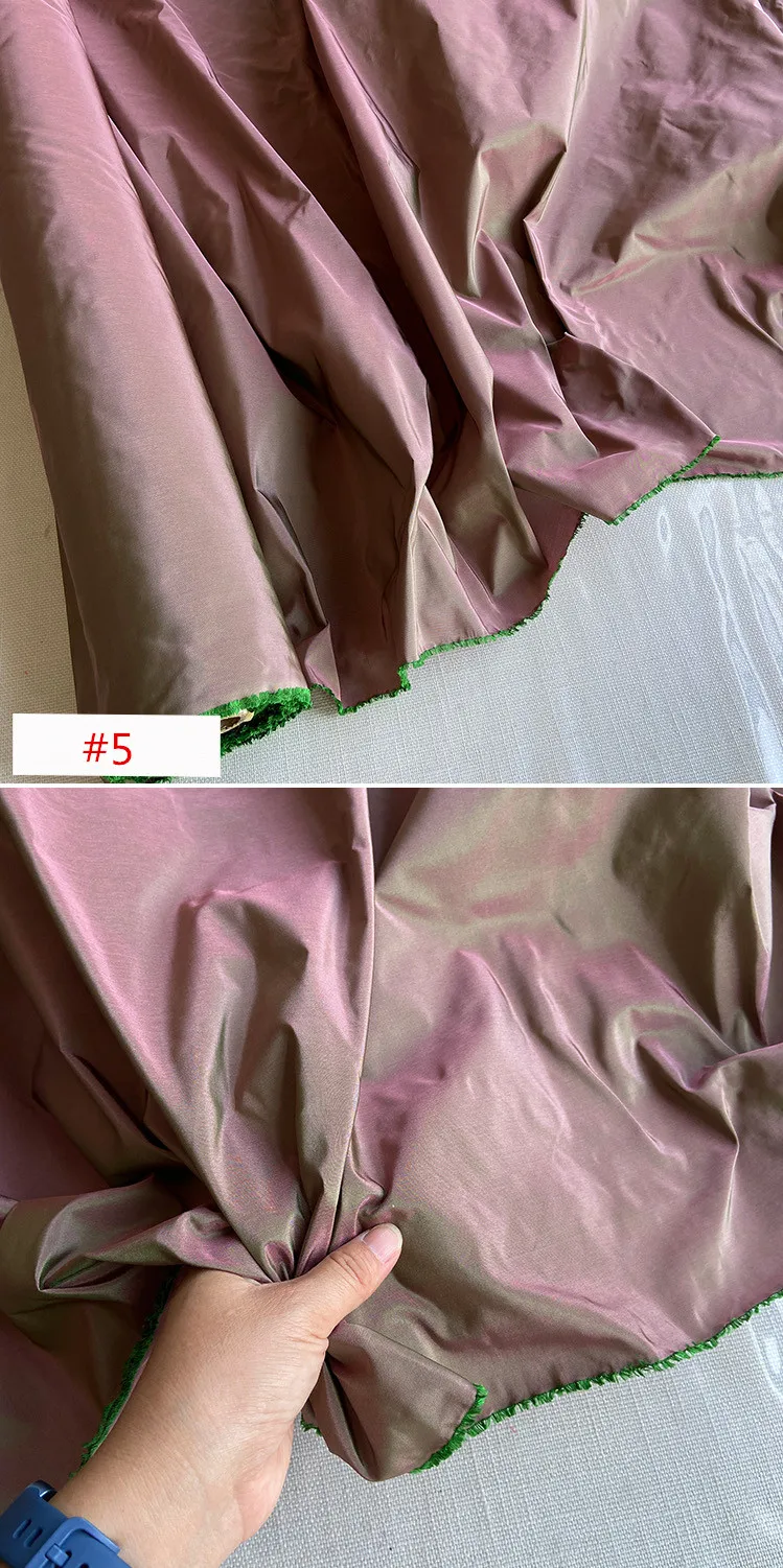 Beliebter, hochwertiger, 100 % reiner Seidenstoff, Taft, einfarbig, einfarbig, für Damen, gesunde Kleidung – Detail 3