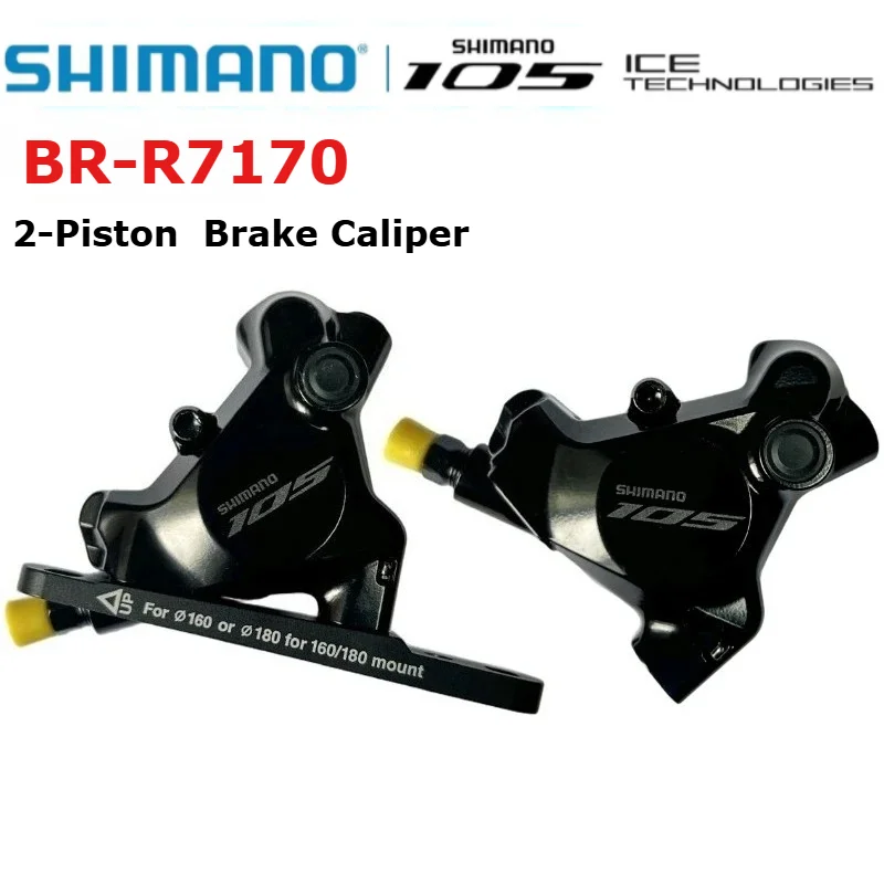 

SHIMANO R7170 Brake Caliper 105 Hydraulic Disc Brake BR-R7170 2-Piston Flat Mount for Mountain Bikes