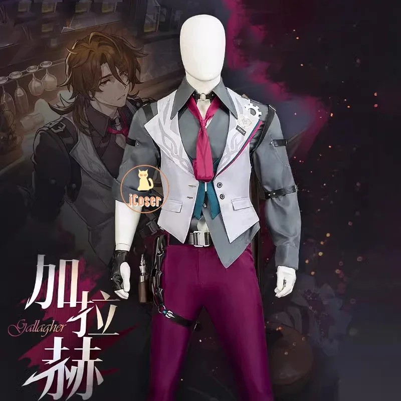 

Honkai Star Rail Gallagher Косплей Костюм Парик Униформа Офицер Безопасности Bloodhound Семейный Пенникмон Хэллоуин Вечеринка для Женщин Мужчин