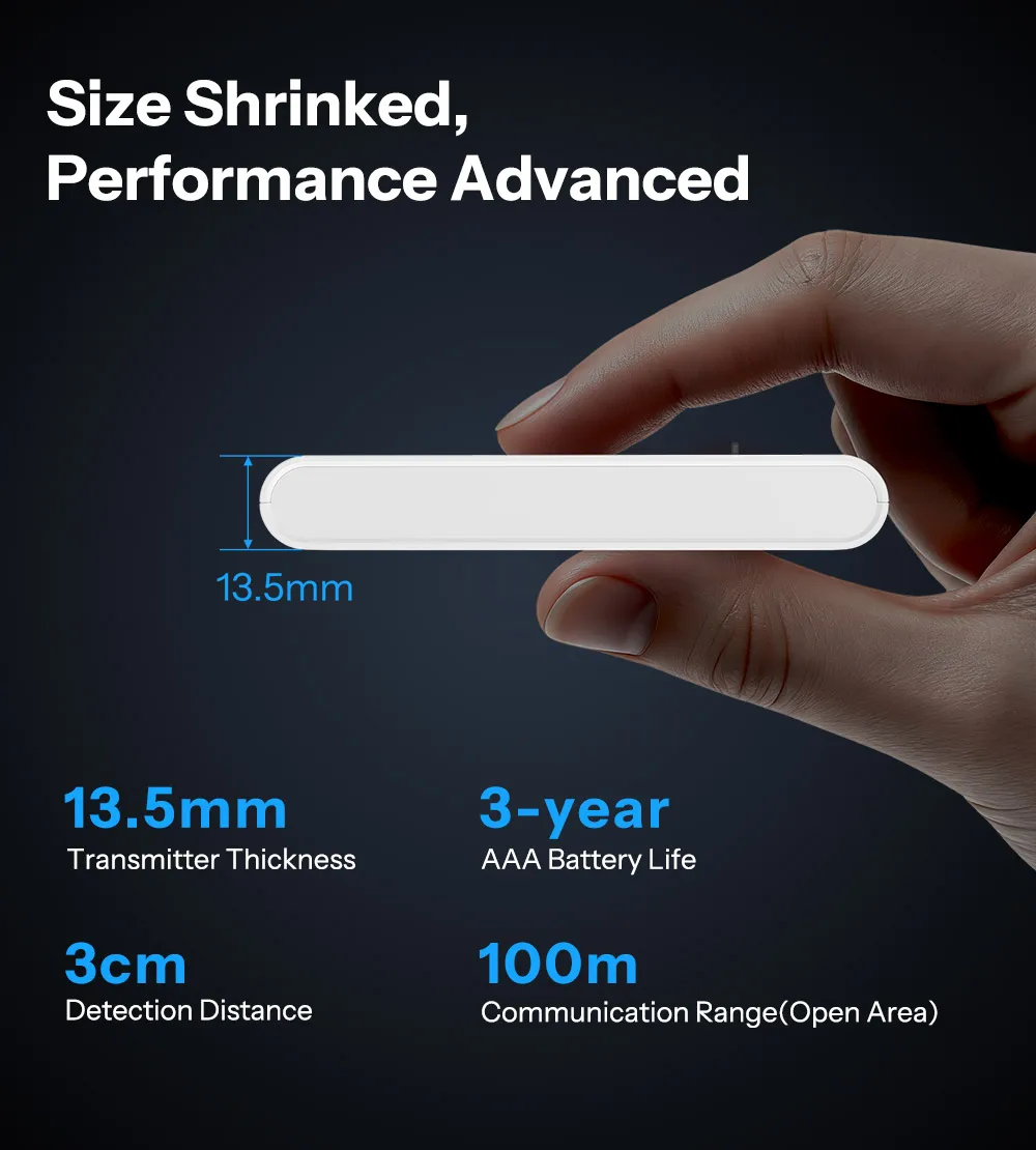 SONOFF SNZB-04PR2 SenseGuard DW Gen2 Smart Zigbee 3.0 Tür-/Fenstersensor Horizontale und Vertikale Montage Kompatibel mit Zigbee Hub – Detail 3