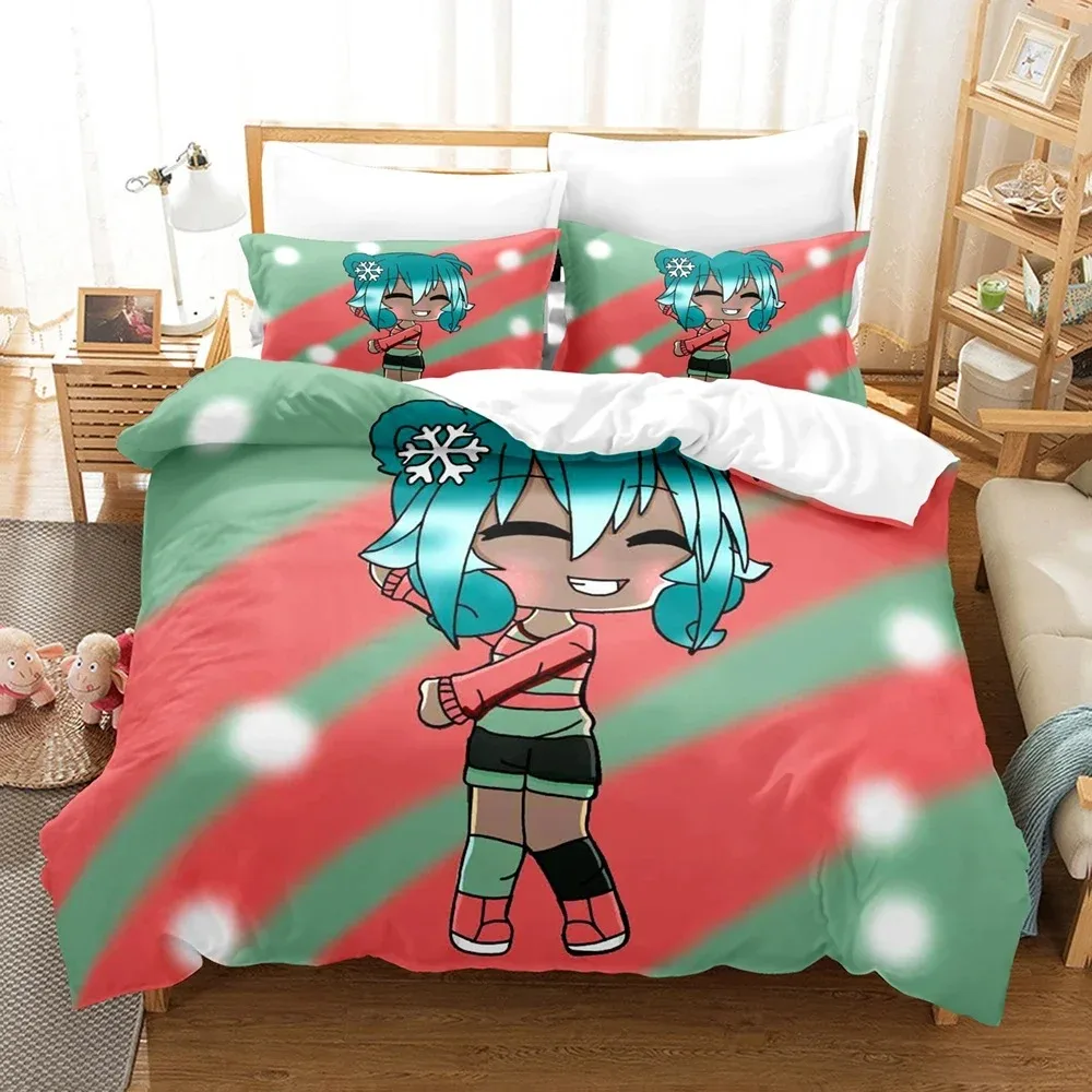 3D Anime The Gacha Girl Bedding Sets Duvet Cover Set With Pillowcase Twin Full Queen King Bedclothes Bed Linen For Home Textiles