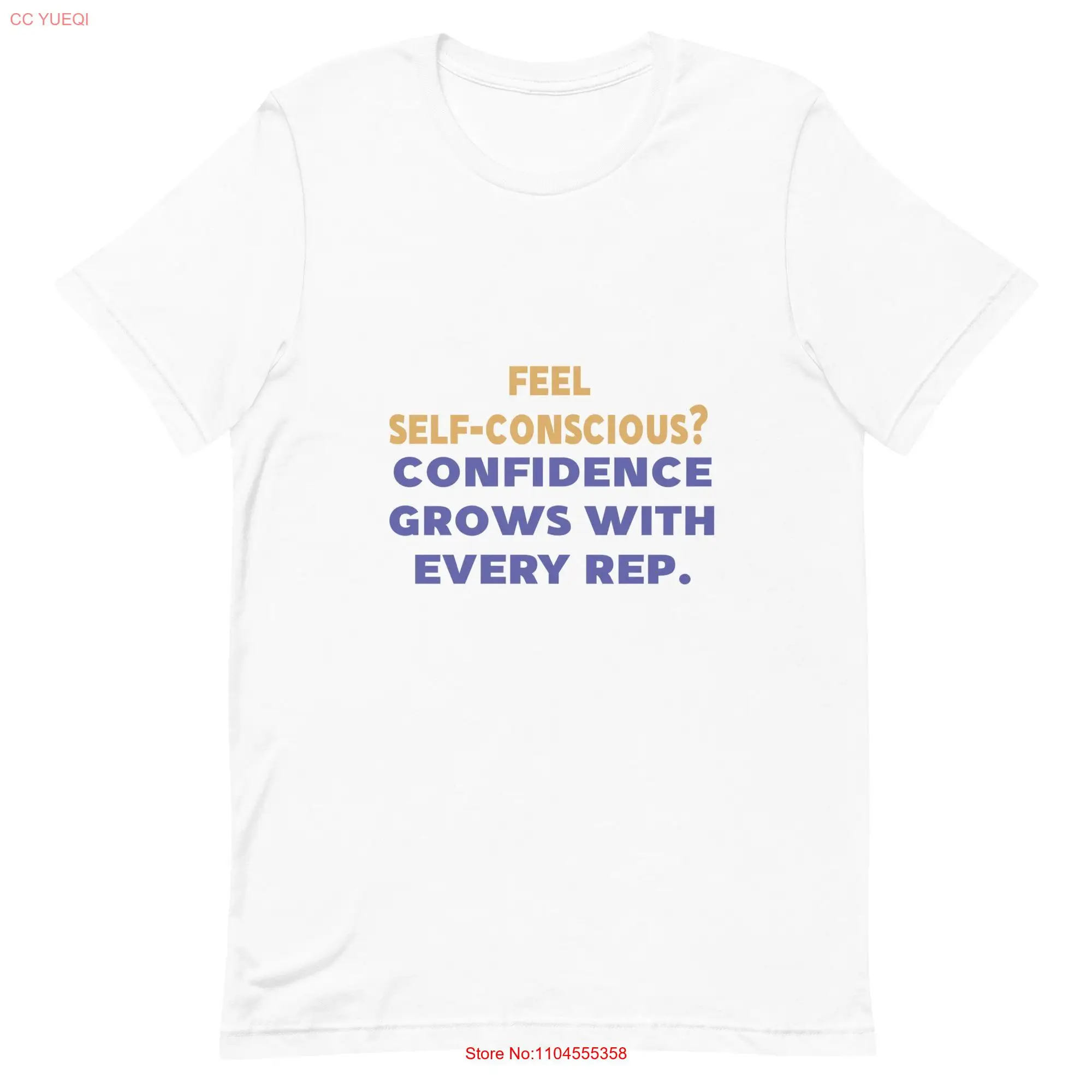 

Confidence Grows Every Rep T Shirt Soft Lightweight Motivational long or short sleeves