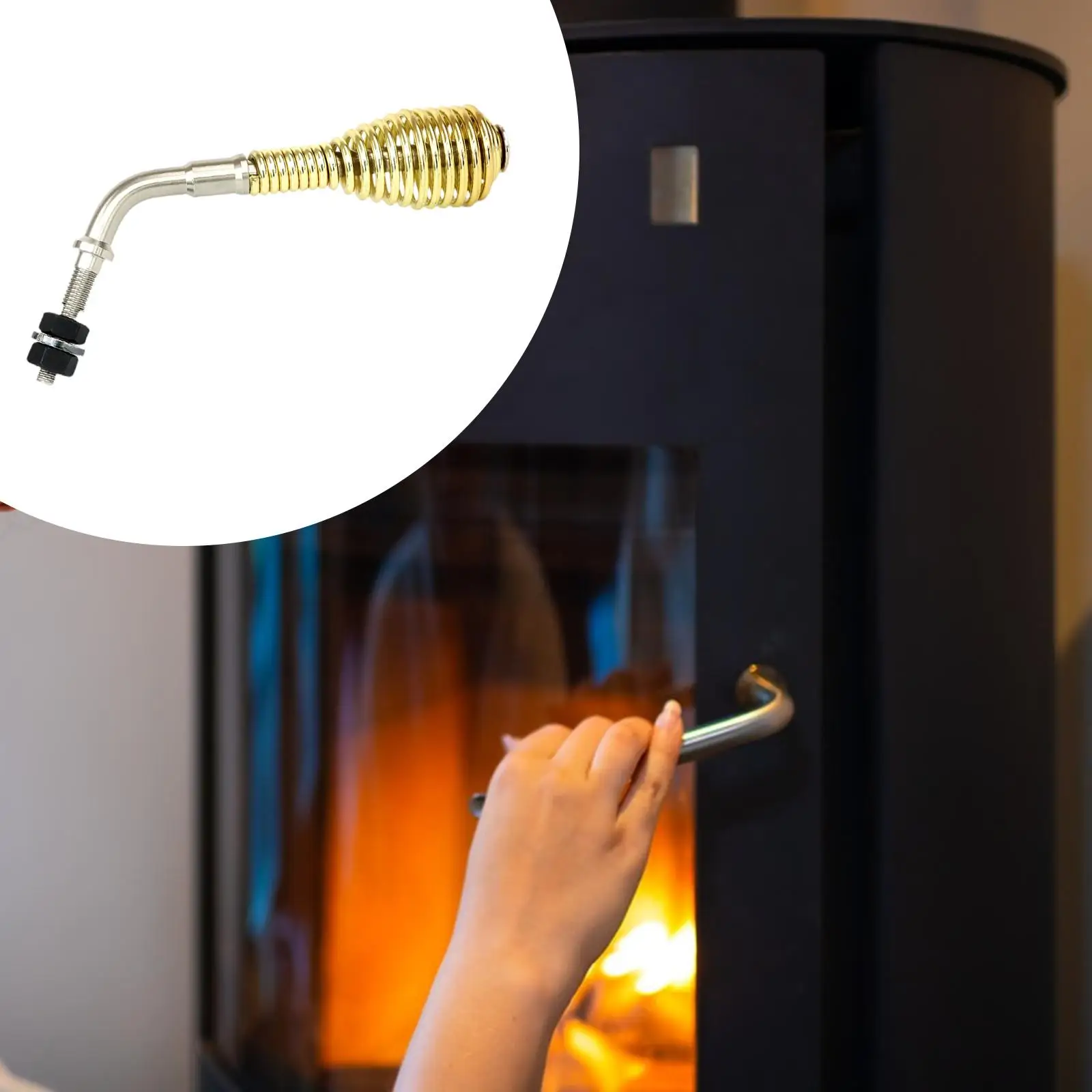 Fireplace Door Handle Easy Installation Versatile Professional Metal Handle