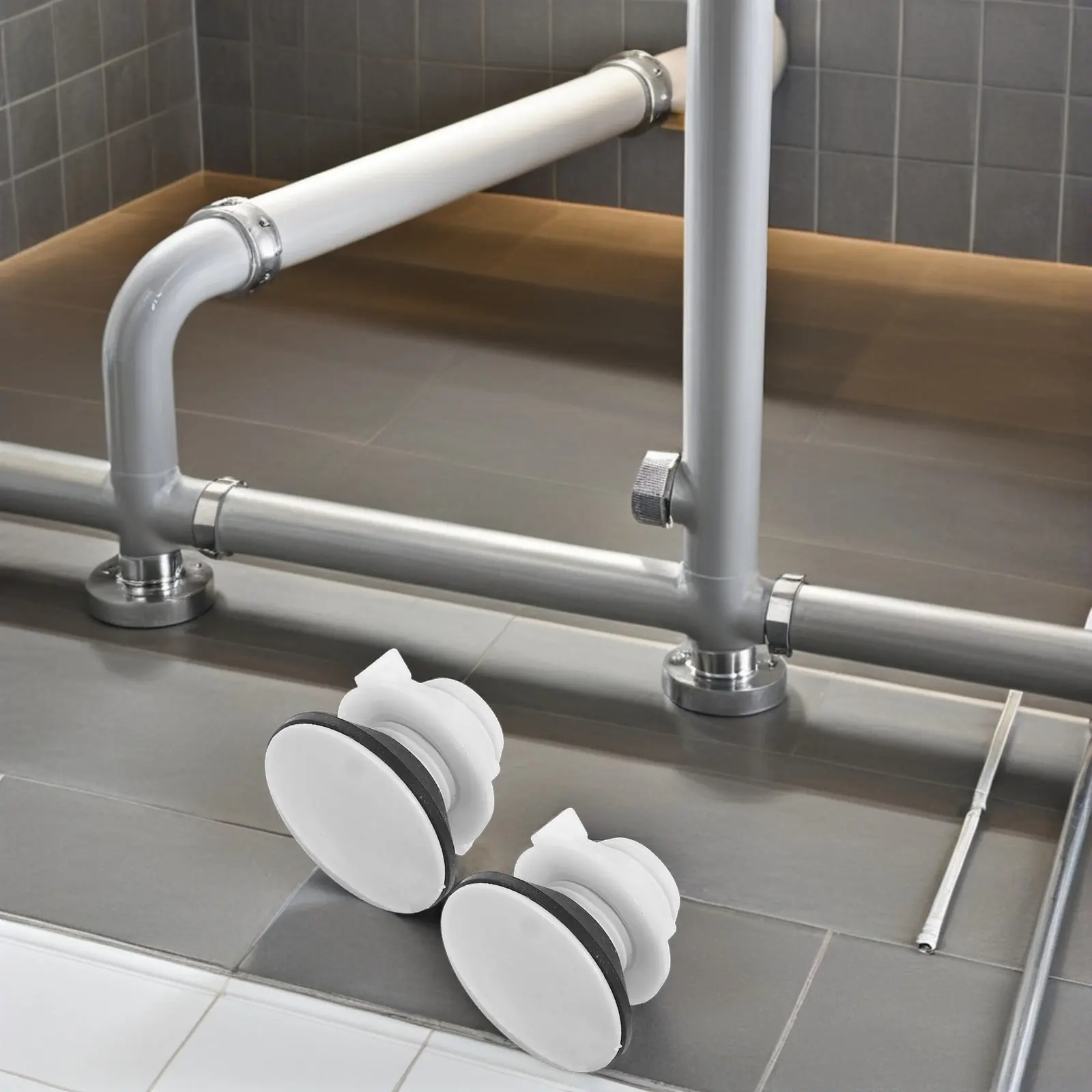 

2 шт. пластиковые заглушки для унитаза, замена для водосберегающих баков, аквариумов, бассейнов, ведер, соединительные элементы, аксессуары для ванной комнаты