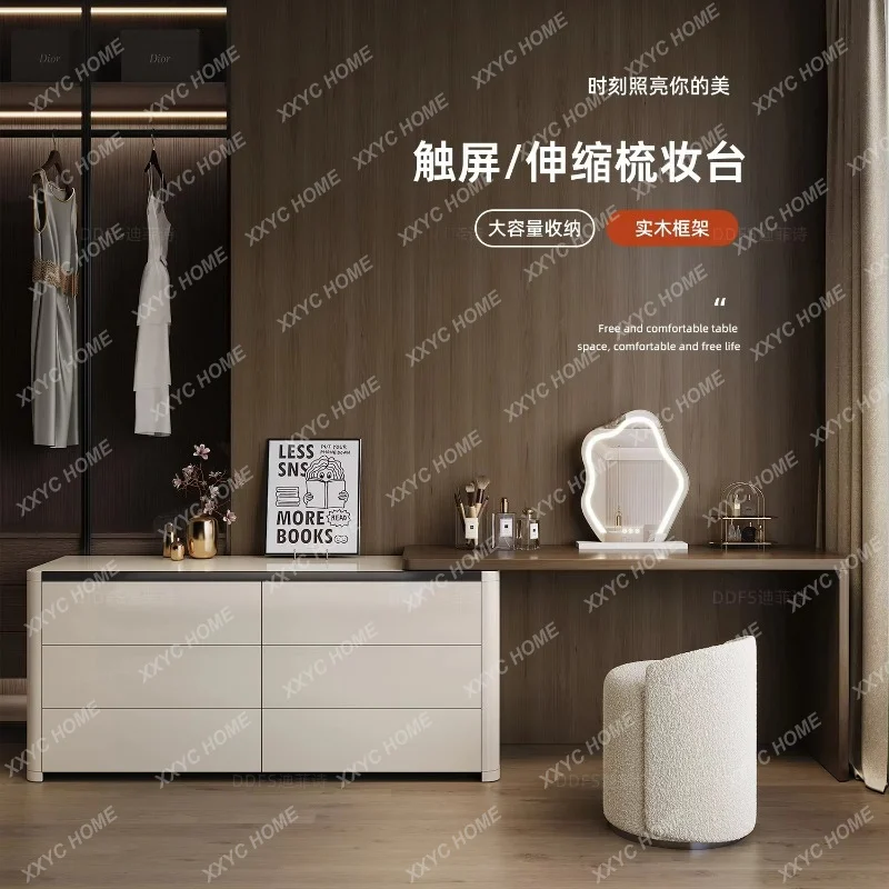 XXStorage Vanity Table Stool Organizer Aesthetic Makeup Dressing Table Items Desk Comoda Pra Quarto Bedroom Furniture
