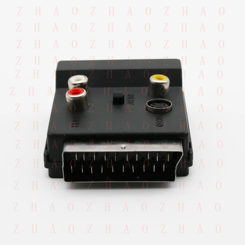 L+1x for RGB Scart Male to 3x RCA Female + S-Video AV TV Audio Cable Converter Adapter