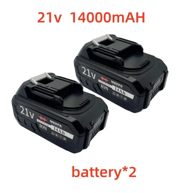 21v 14000mAh 21700 Rechargeable Lithium Battery for Brushless Chainsaw Electric Drill Electric Wrench for Makita 21V B series