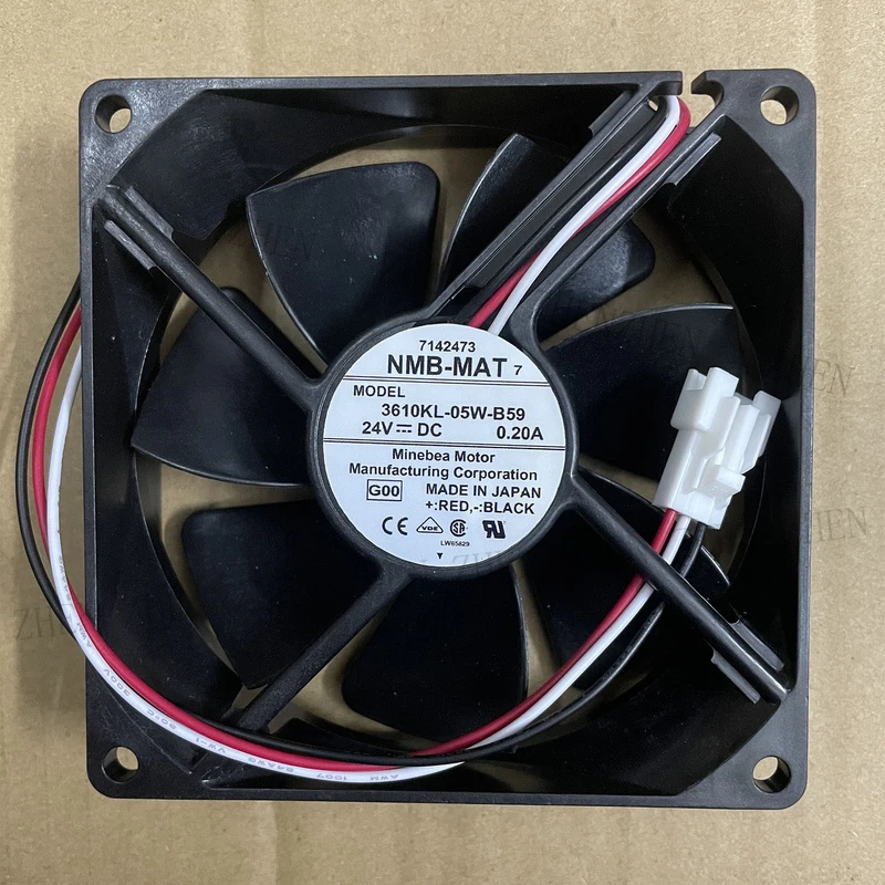 

S New for NMB-MAT7 3610KL-05W-B59 24V 0.20A 3-wire inverter fan#QW