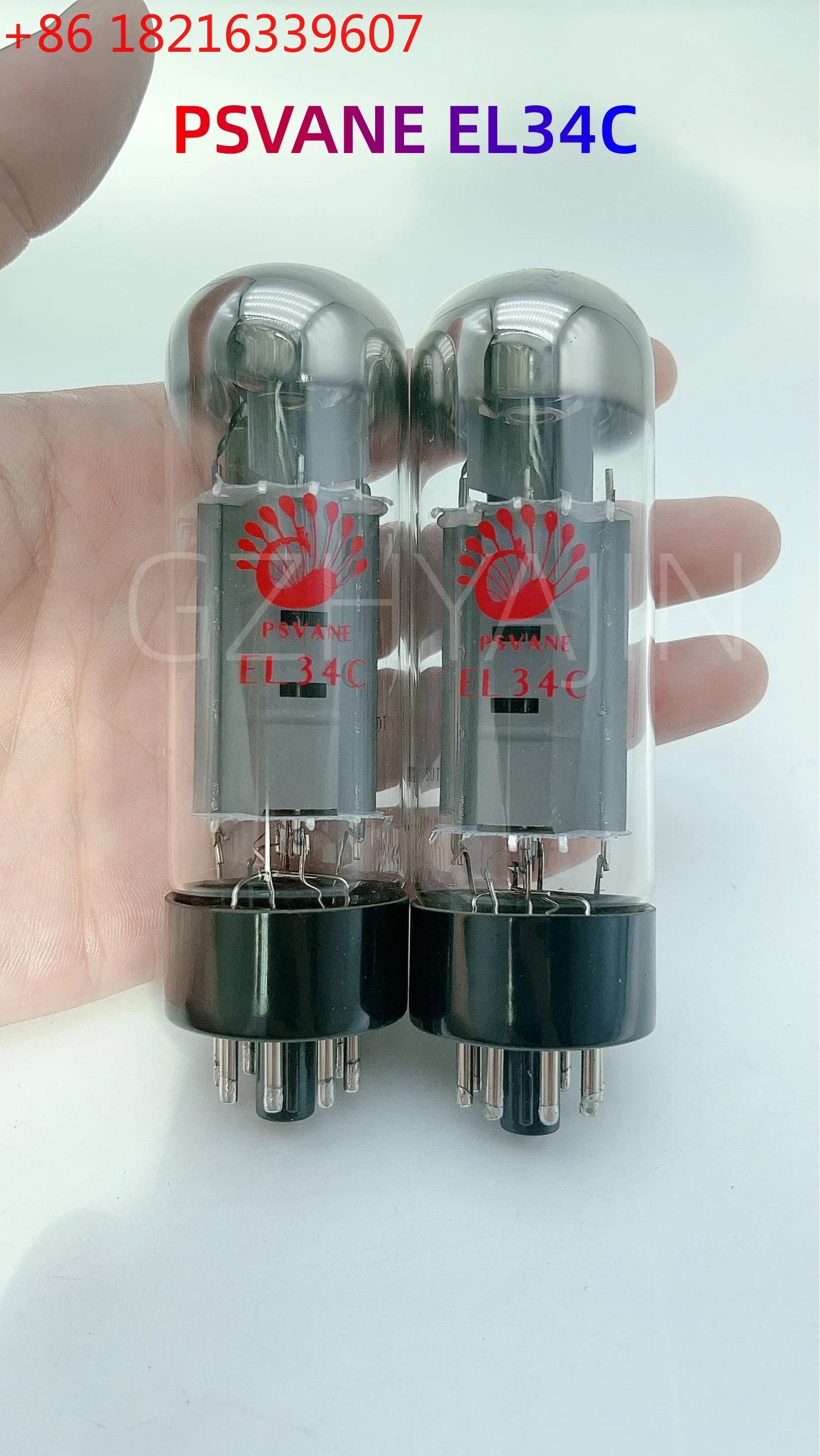 PSVANE Tube EL34C Original Factory Matched Pair Replace EL34 6CA7 6L6 for Vacuum Tube Amplifier HIFI Amp Audio Free Shipping